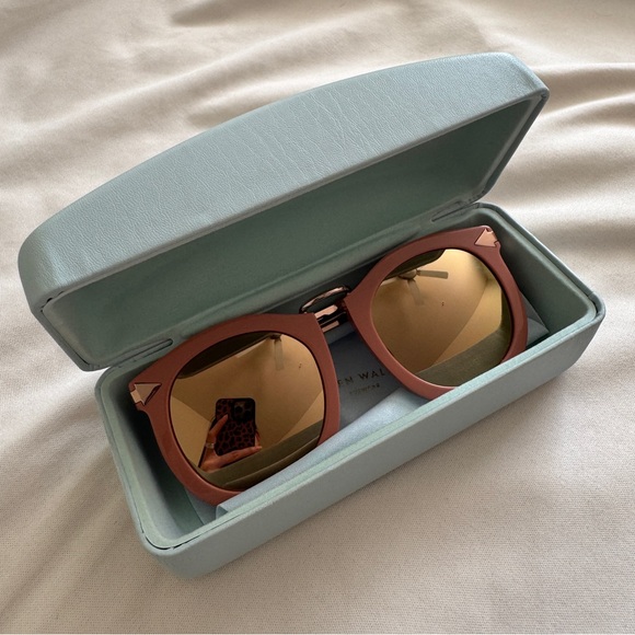 Karen Walker Pink Sunglasses Super lunar round monochromatic sunglasses main image 16